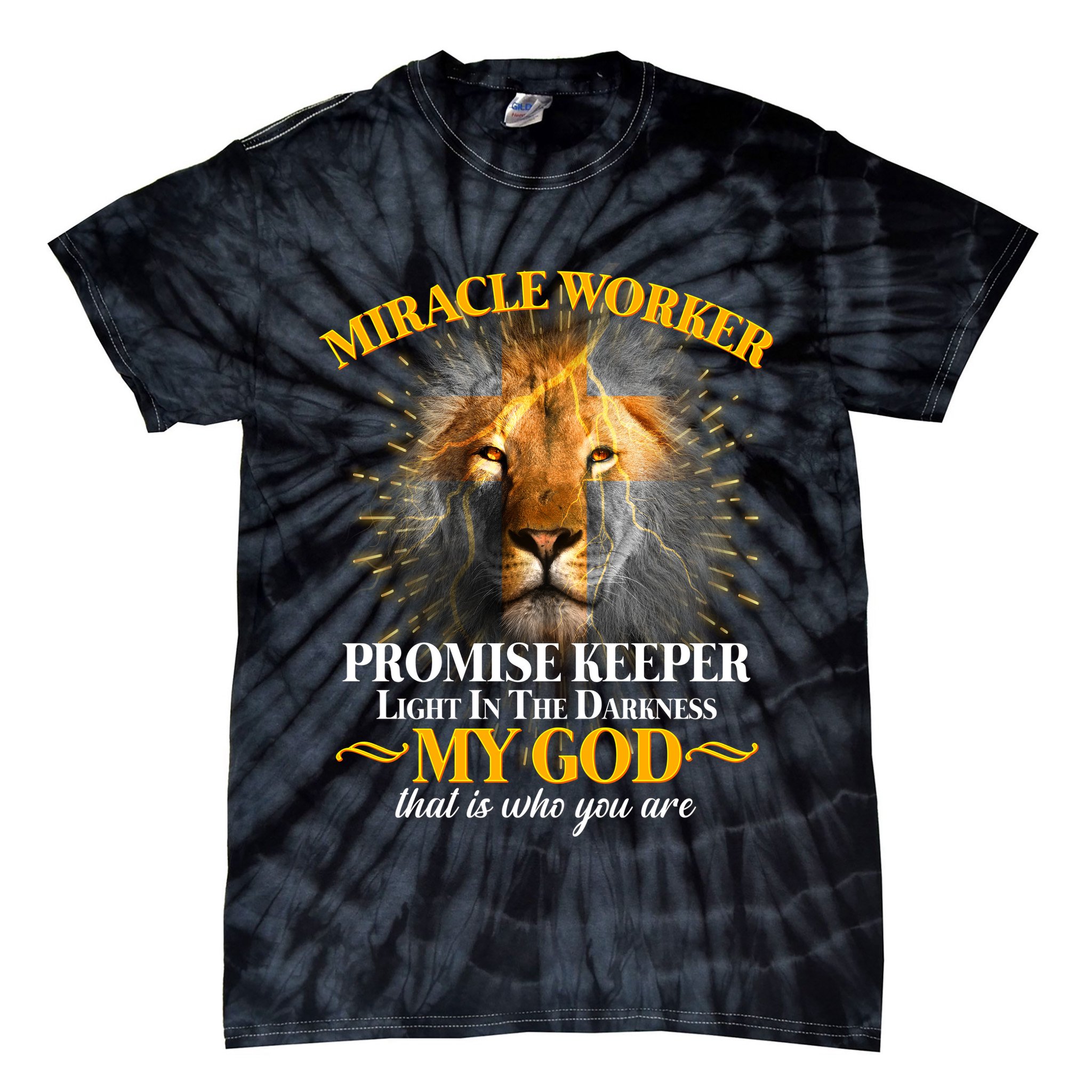 Miracle Worker Promise Keeper Lion Tie-Dye T-Shirt