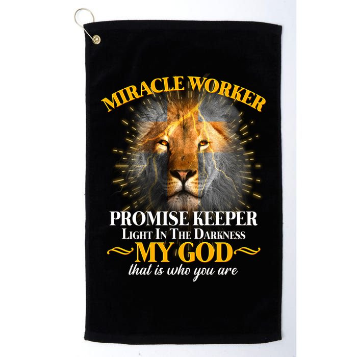 Miracle Worker Promise Keeper Lion Golf Towel