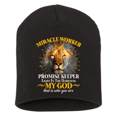 Miracle Worker Promise Keeper Lion Short Acrylic Beanie