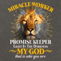 Miracle Worker Promise Keeper Lion Cotton Canvas Backpack