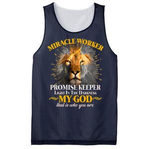 Miracle Worker Promise Keeper Lion Mesh Reversible Basketball Jersey Tank