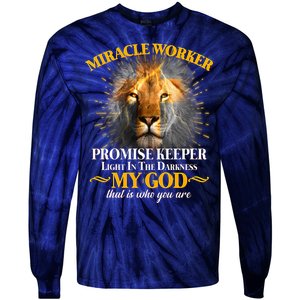 Miracle Worker Promise Keeper Lion Tie-Dye Long Sleeve Shirt