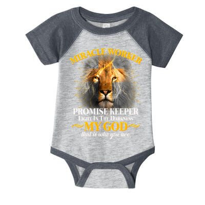 Miracle Worker Promise Keeper Lion Infant Baby Jersey Bodysuit
