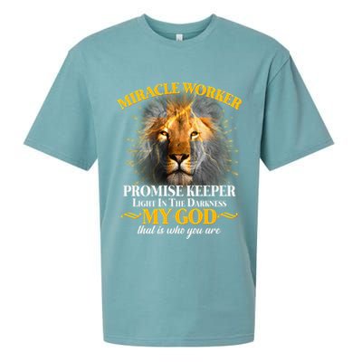 Miracle Worker Promise Keeper Lion Sueded Cloud Jersey T-Shirt