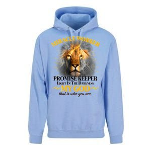 Miracle Worker Promise Keeper Lion Unisex Surf Hoodie