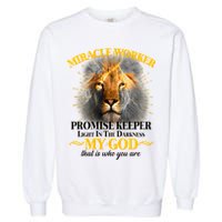 Miracle Worker Promise Keeper Lion Garment-Dyed Sweatshirt
