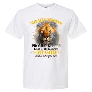 Miracle Worker Promise Keeper Lion Garment-Dyed Heavyweight T-Shirt