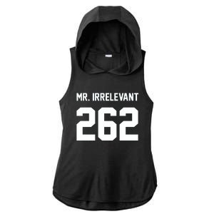 Mr Irrelevant San Francisco 262 Brock Hard Ladies PosiCharge Tri-Blend Wicking Draft Hoodie Tank