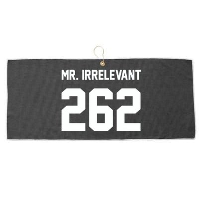 Mr Irrelevant San Francisco 262 Brock Hard Large Microfiber Waffle Golf Towel