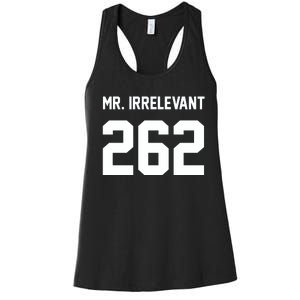 Mr Irrelevant San Francisco 262 Brock Hard Women's Racerback Tank