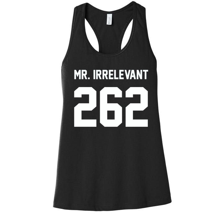 Mr Irrelevant San Francisco 262 Brock Hard Women's Racerback Tank