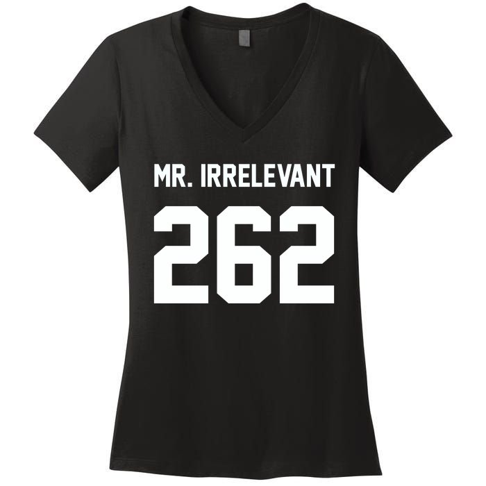 Mr Irrelevant San Francisco 262 Brock Hard Women's V-Neck T-Shirt