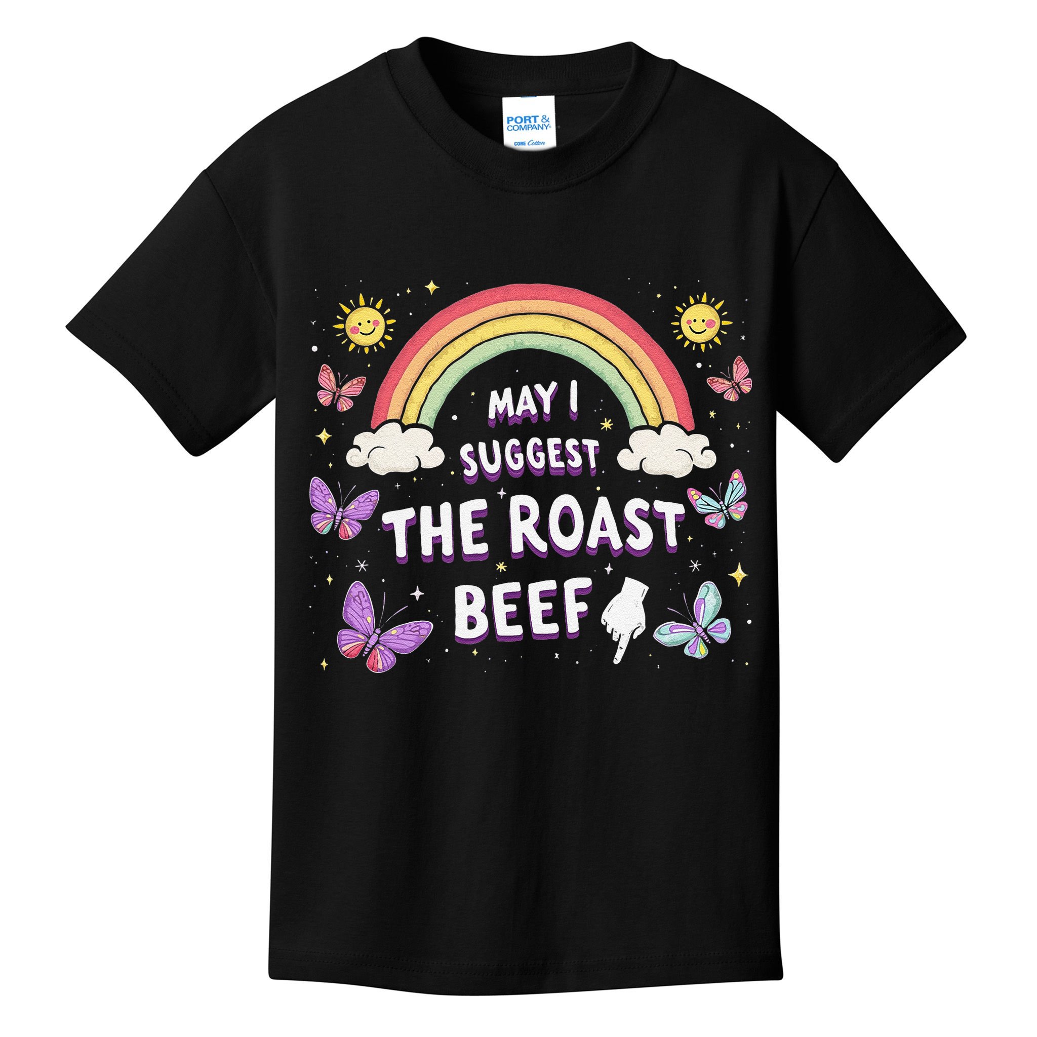 May I Suggest The Roast Beef Funny Inappropriate Adult Humor Kids T-Shirt