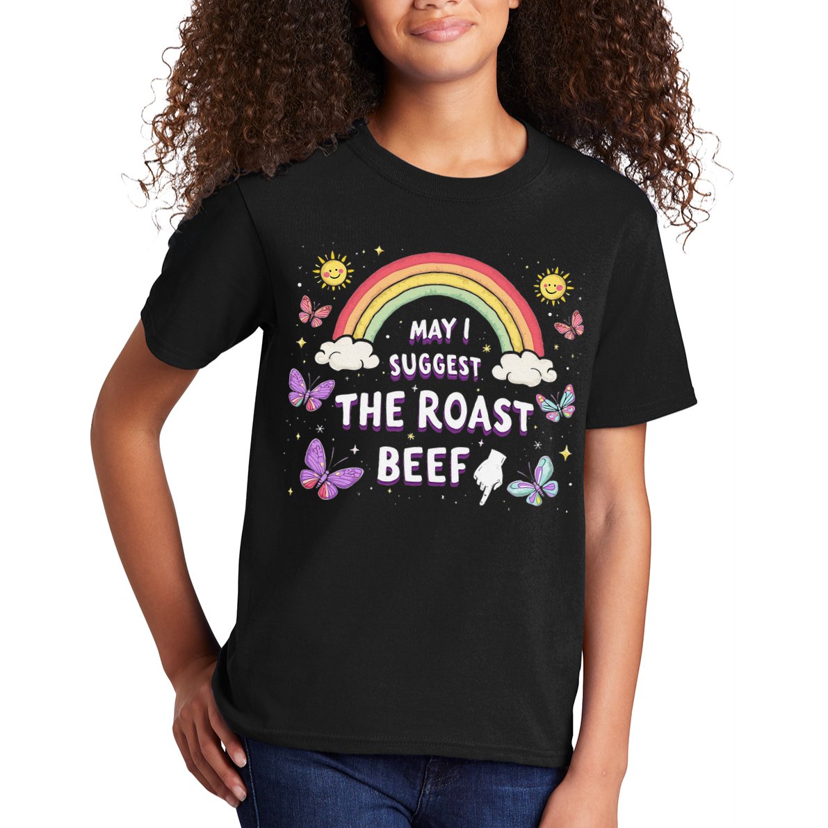 May I Suggest The Roast Beef Funny Inappropriate Adult Humor Kids T-Shirt