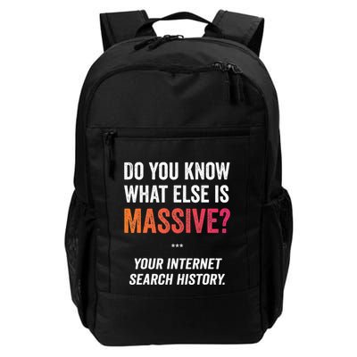 Massive Internet Search History Funny Privacy Meme Daily Commute Backpack