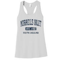 Murrells Inlet South Carolina Sc Vintage Athletic Sports Women's Racerback Tank