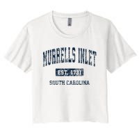 Murrells Inlet South Carolina Sc Vintage Athletic Sports Women's Crop Top Tee