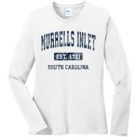 Murrells Inlet South Carolina Sc Vintage Athletic Sports Ladies Long Sleeve Shirt