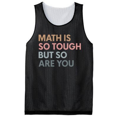 Math Is So Tough But So Are You Mesh Reversible Basketball Jersey Tank