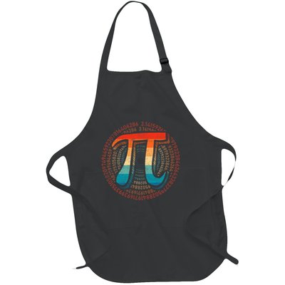 Math Is Simple As Pi Math Teacher Happy Pi Day Lover T-Shirt Full-Length Apron With Pockets