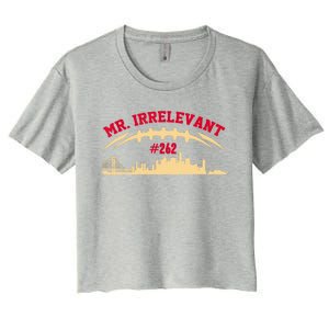 Mr Irrelevant San Francisco 262 Brock Hard Purdy Women's Crop Top Tee