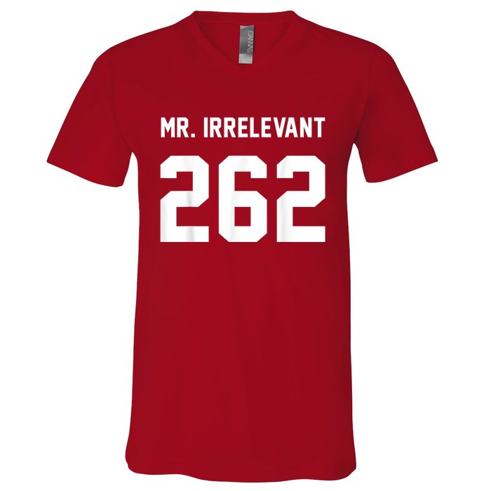 Mr Irrelevant San Francisco 262 Brock Hard Purdy V-Neck T-Shirt