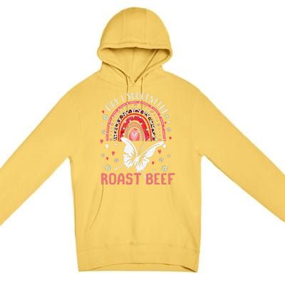 May I Suggest The Roast Beef Funny Rainbow Premium Pullover Hoodie