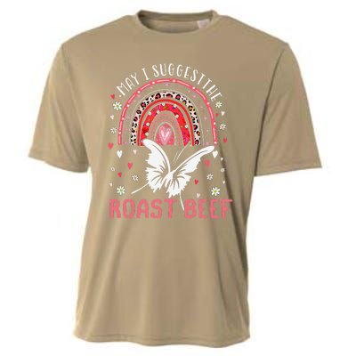 May I Suggest The Roast Beef Funny Rainbow Cooling Performance Crew T-Shirt