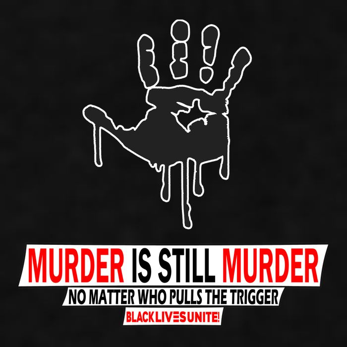 Murder Is Still Murder No Matter Who Pulls The Trigger Ladies PosiCharge Tri-Blend Wicking Tank