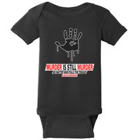 Murder Is Still Murder No Matter Who Pulls The Trigger Baby Bodysuit