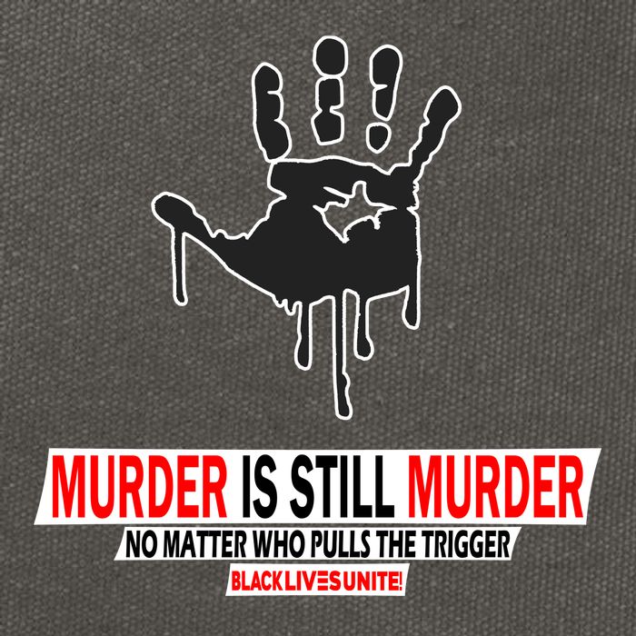 Murder Is Still Murder No Matter Who Pulls The Trigger Cotton Canvas Backpack