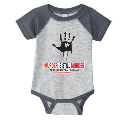 Murder Is Still Murder No Matter Who Pulls The Trigger Infant Baby Jersey Bodysuit