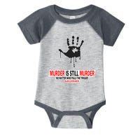 Murder Is Still Murder No Matter Who Pulls The Trigger Infant Baby Jersey Bodysuit
