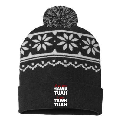 Meme If She DonT Hawk Tush I WonT Tawk Tuah Gift USA-Made Snowflake Beanie