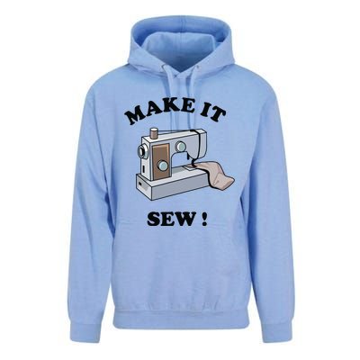 Make It Sew Funny Sewing Machine Joke Unisex Surf Hoodie