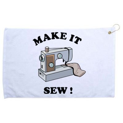 Make It Sew Funny Sewing Machine Joke Grommeted Golf Towel