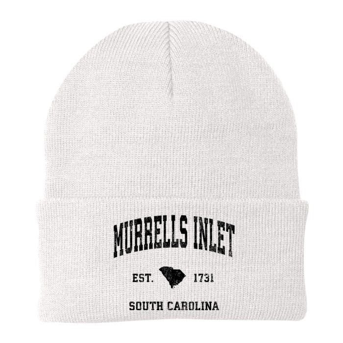 Murrells Inlet South Carolina Sc Vintage Established Athletic Sport Knit Cap Winter Beanie