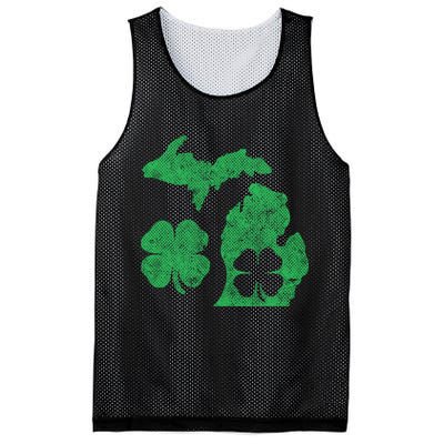 Michigan Irish Shamrock St Patricks Day Saint Paddys Mesh Reversible Basketball Jersey Tank