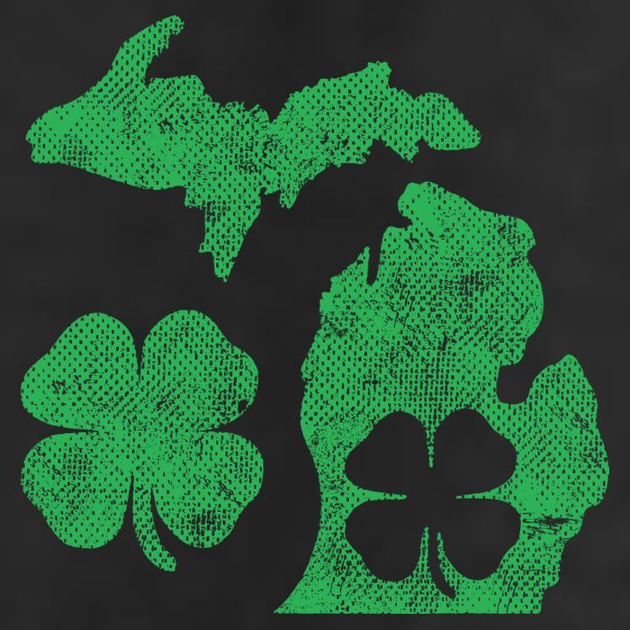 Michigan Irish Shamrock St Patricks Day Saint Paddys Hat