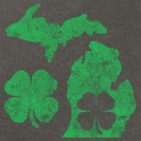 Michigan Irish Shamrock St Patricks Day Saint Paddys Cotton Canvas Backpack
