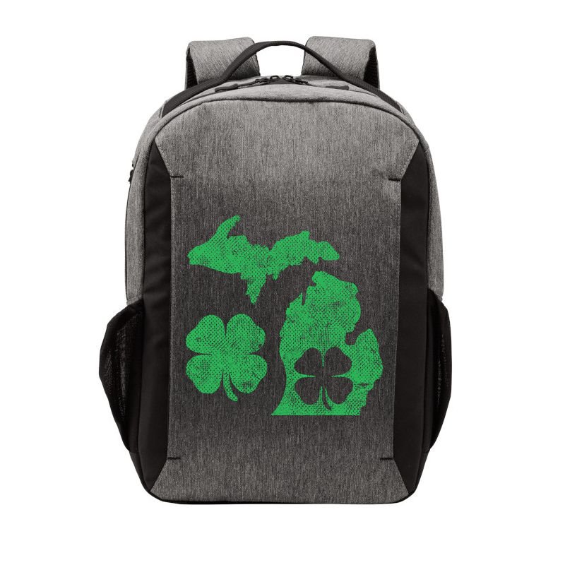 Michigan Irish Shamrock St Patricks Day Saint Paddys Vector Backpack