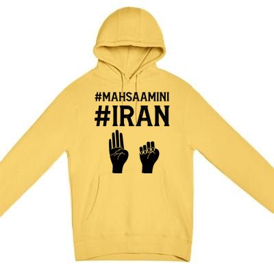 Mahsaamini Iran Symbol Premium Pullover Hoodie