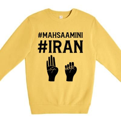 Mahsaamini Iran Symbol Premium Crewneck Sweatshirt