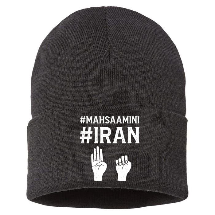 Mahsaamini Iran Symbol Sustainable Knit Beanie