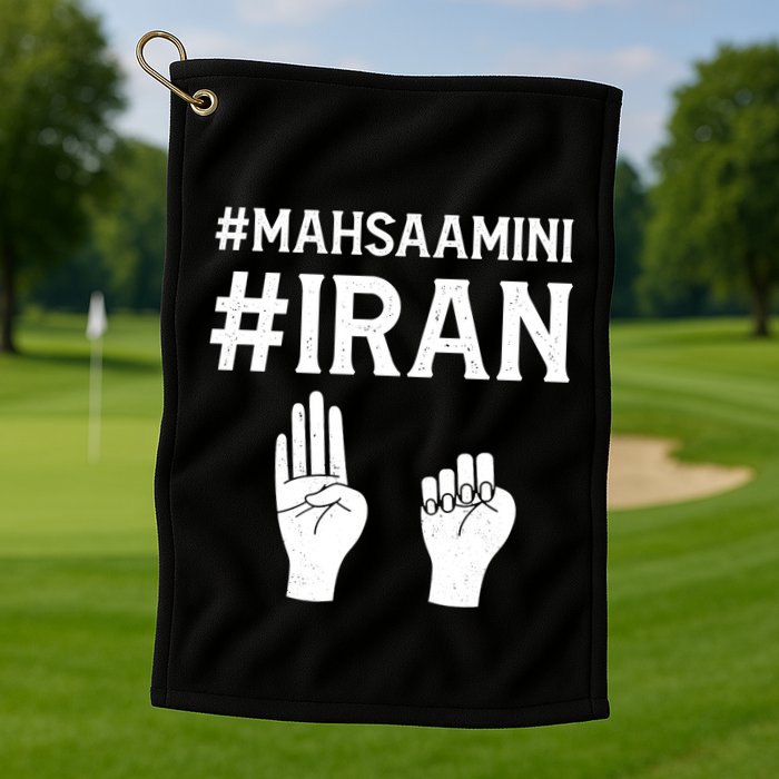 Mahsaamini Iran Symbol Golf Towel