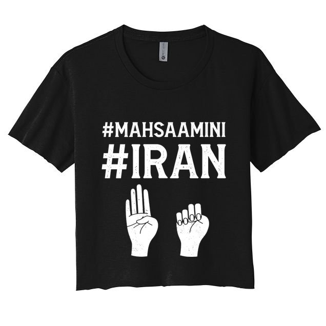 Mahsaamini Iran Symbol Crop Top