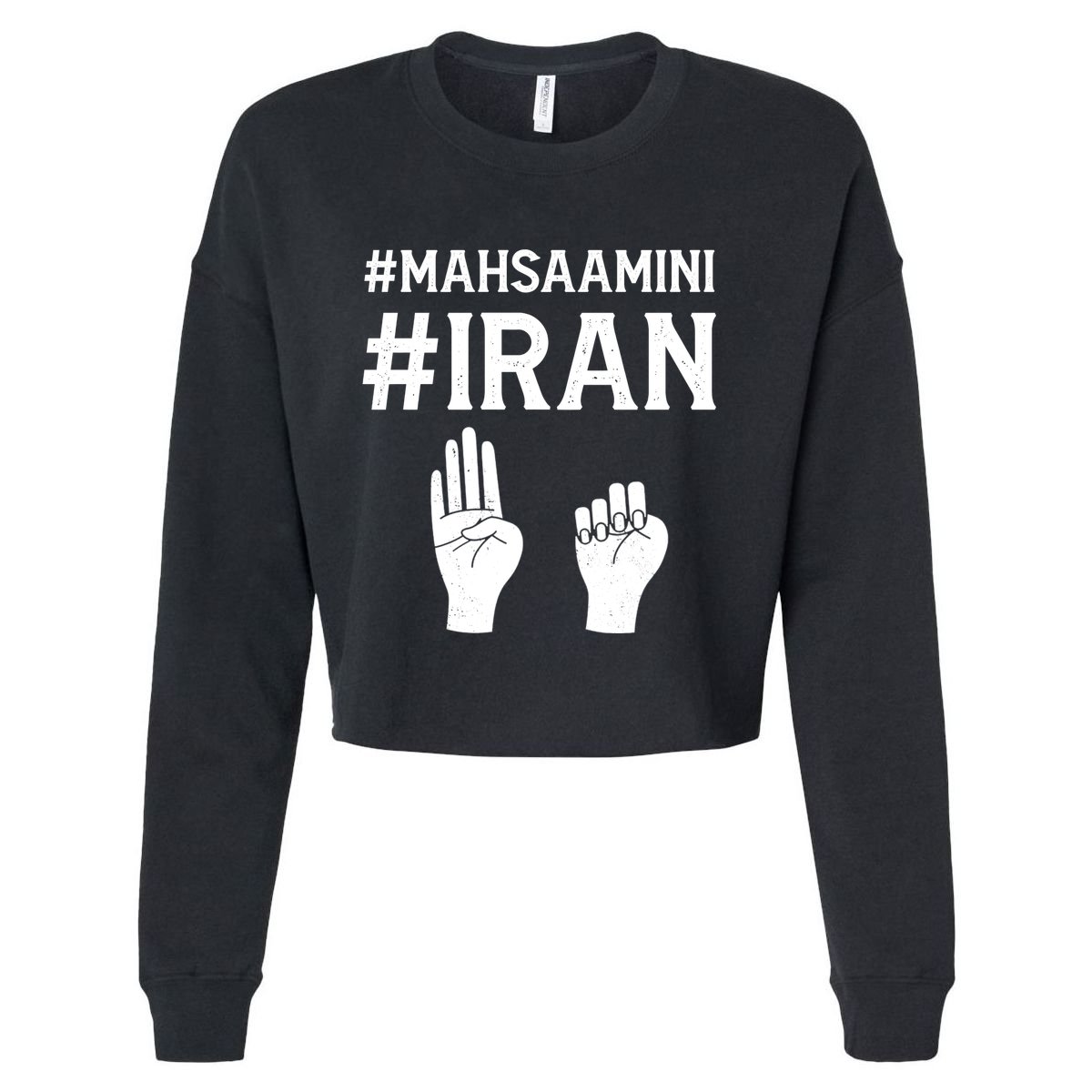 Mahsaamini Iran Symbol Cropped Pullover Crew