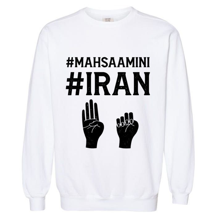Mahsaamini Iran Symbol Garment-Dyed Sweatshirt