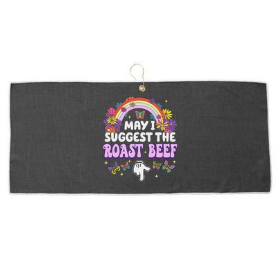 May I Suggest The Roast Beef Embarrassing Large Microfiber Waffle Golf Towel