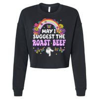 May I Suggest The Roast Beef Embarrassing Cropped Pullover Crew